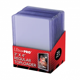 Набор защиты для карт 25 штук (Топалоадер) Ultra Pro 3" x 4" Clear Regular TOPLOADER