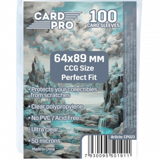 Прозрачные протекторы Card-Pro Perfect Fit для ККИ (100 шт.) 64x89 мм (50 микрон)